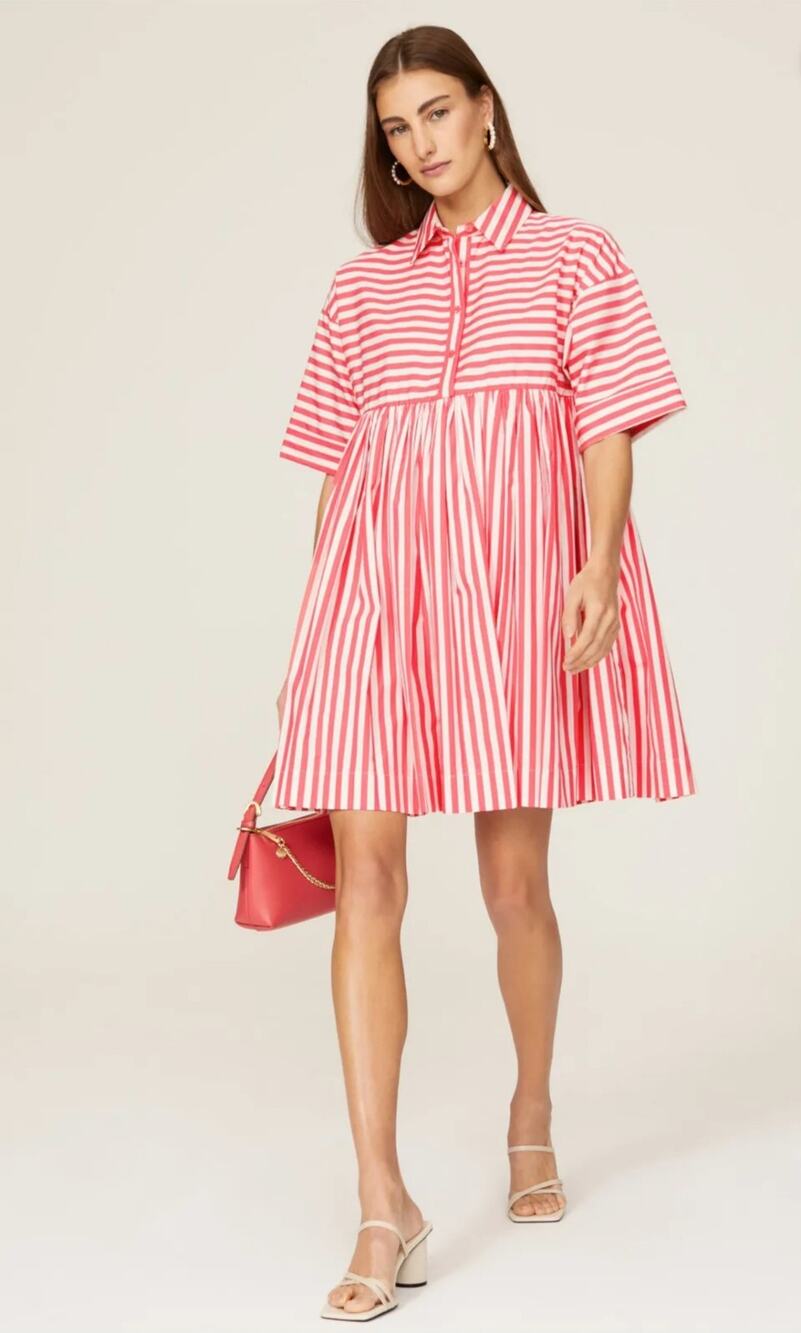 Kate Spade New York Julia Stripe Shirtdress Women Size M